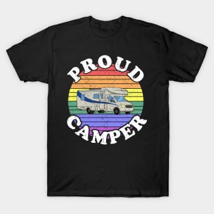 Retro LGBT Proud Camper RV’ing T-Shirt